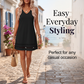 Robe décontractée sans manches pour femme, à encolure en V