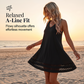 Robe décontractée sans manches pour femme, à encolure en V