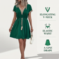 Robe bohème à encolure en V en dentelle pour femme