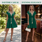 Robe bohème à encolure en V en dentelle pour femme