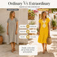 Robe décontractée à imprimé et col en V pour femme