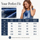 Robe sans manches à imprimé denim synthétique pour femme