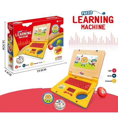 💻 50 % DE RÉDUCTION ! 🧸 Ordinateur portable jouet interactif de simulation – Lumières, sons et jeux éducatifs – Stimule de manière ludique la créativité et la motricité des enfants 🎵