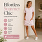 Robe t-shirt ample d'été pour femme, avec poches