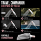 Pomme de douche de voyage portable avec filtre, design télescopique en forme de rouge à lèvres