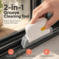 Brosse 2-en-1 pour nettoyer les rails de fenêtres