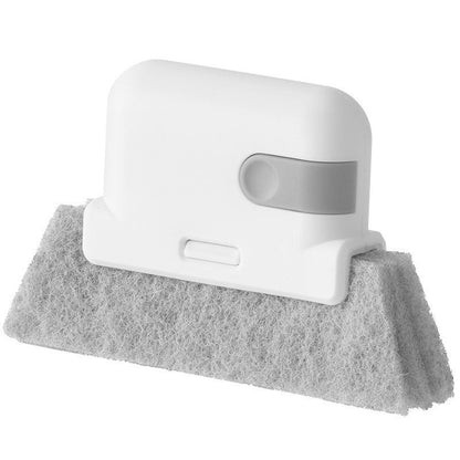 Brosse 2-en-1 pour nettoyer les rails de fenêtres