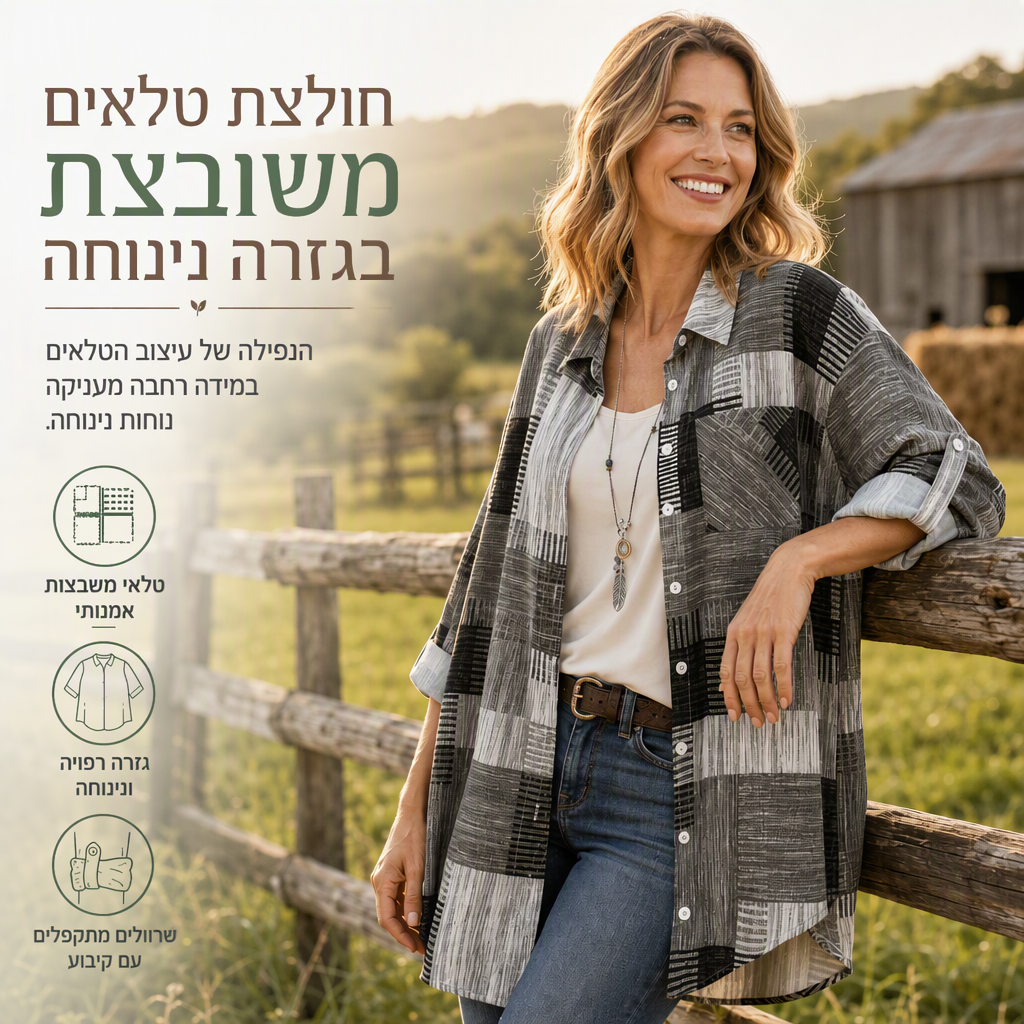 חולצת קפלים מרובעת במידה רפויה, קטיפה חיצונית במידות גדולות להגנה מפני השמש לאביב ולסתיו