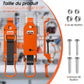 Supports muraux robustes avec pinces pour outils
