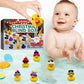 Calendrier de l'Avent 2023 - 24 canards en caoutchouc pour les enfants
