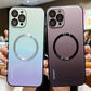 Étui dégradé avec aimant pour iPhone