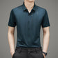 Chemise en soie glacée à haute élasticité infroissable pour hommes