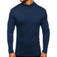 T-shirt à manches longues et col montant pour hommes