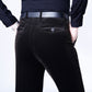 Pantalon long droit homme en velours côtelé stretch