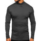T-shirt à manches longues et col montant pour hommes