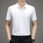 Chemise en soie glacée à haute élasticité infroissable pour hommes