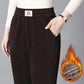 Pantalon féminin d'automne et d'hiver plus en velours épais