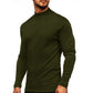 T-shirt à manches longues et col montant pour hommes