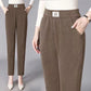 Pantalon féminin d'automne et d'hiver plus en velours épais