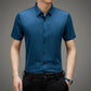 Chemise en soie glacée à haute élasticité infroissable pour hommes