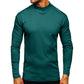 T-shirt à manches longues et col montant pour hommes