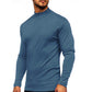 T-shirt à manches longues et col montant pour hommes