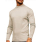 T-shirt à manches longues et col montant pour hommes