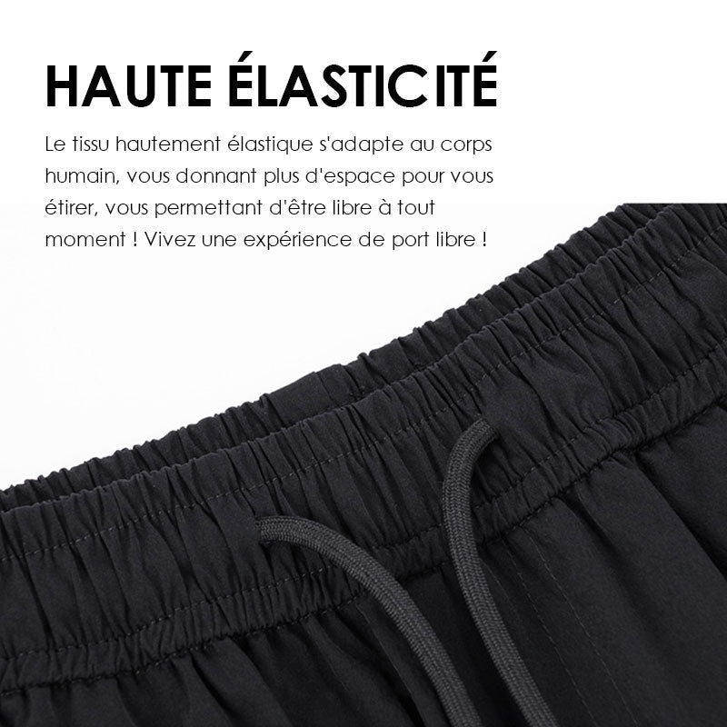 Pantalon d'homme décontracté en soie de glace (essentiels pour l'été)-2