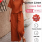 Ensemble deux pièces en coton et lin