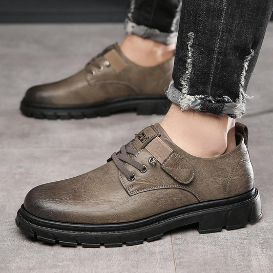 Chaussures en Cuir Cargo Vintage pour Hommes🔥（Offre spéciale du dernier jour : 50% de réduction）