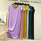 Robe pyjama ample à col en V et stretch doux