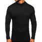 T-shirt à manches longues et col montant pour hommes