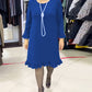 Robe à Volants en Patchwork de Couleur Unie