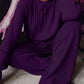 Costume décontracté deux pièces de couleur unie