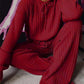 Costume décontracté deux pièces de couleur unie