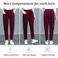 Pantalon chaud en velours côtelé taille haute pour femme - Achetez-en 2 Livraison gratuite