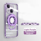 Etui Invisible Plating Bracket Magnetic Closure Case pour iPhone