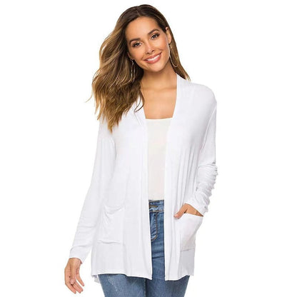 Veste cardigan légère à manches longues pour femmes