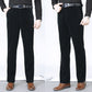 Pantalon long droit homme en velours côtelé stretch