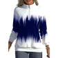Sweat-shirt demi-col roulé à manches longues avec fermeture éclair