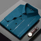 Chemise en soie glacée à haute élasticité infroissable pour hommes