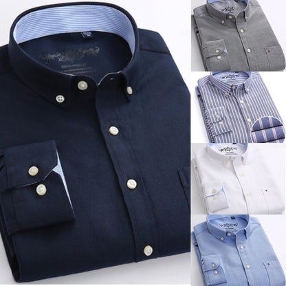 La chemise oxford à col boutonné de haute qualité pour hommes.