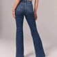 Jean flare extensible à taille haute 🔥Achetez-en 2, livraison gratuite🔥
