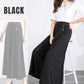 Pantalon à taille haute et à jambes larges