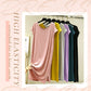 Robe pyjama ample à col en V et stretch doux