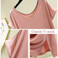 Robe pyjama ample à col en V et stretch doux