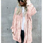 Cardigans d'hiver en peluche avec poches pour femmes
