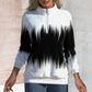 Sweat-shirt demi-col roulé à manches longues avec fermeture éclair