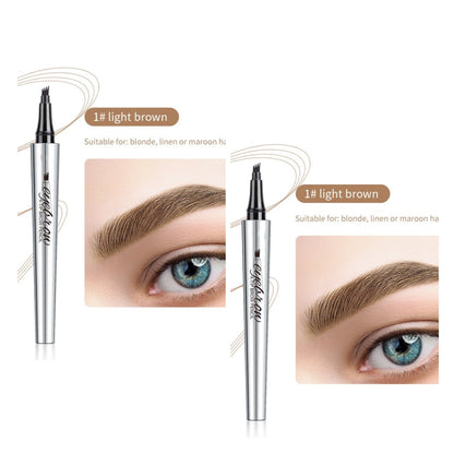 🔥Achetez 1 obtenez 1 Gratuitement🔥-Stylo à Sourcils Microblading 3D étanche à 4 Pointes de fourche pour tatouage