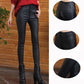 🔥Livraison gratuite🔥 Leggings en cuir matte matelassé à 3 boutons pour femmes